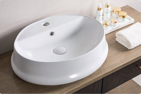 Раковина накладная овальная Belbagno BB1399