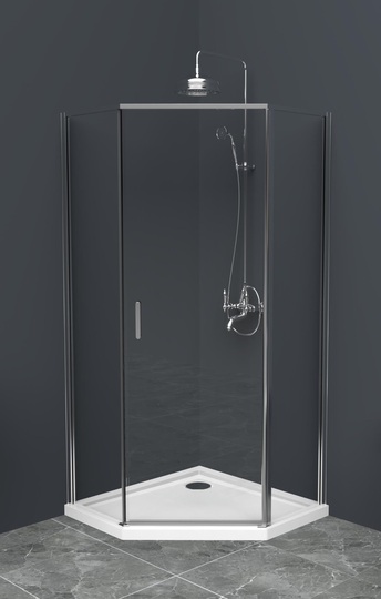 Душевой уголок BelBagno UNO-195-P-1-100-C-Cr